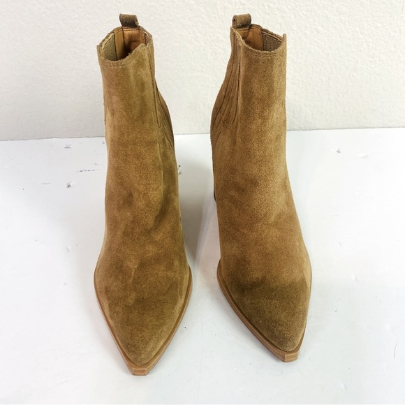 Marc Fisher Oshay Suede Leather Pointed Toe Bootie Size 7 - Picture 5 of 9